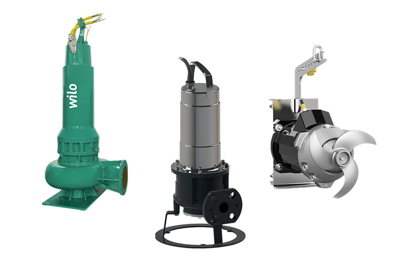 Wilo submersible pumps and mixers from Odessa Pumps