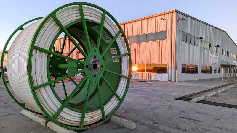 Coiled-steel-line-pipe-at-PVF+-facility-in-Odessa-Texas